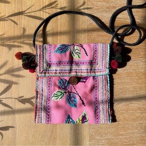 Handmade tribal cross body bag